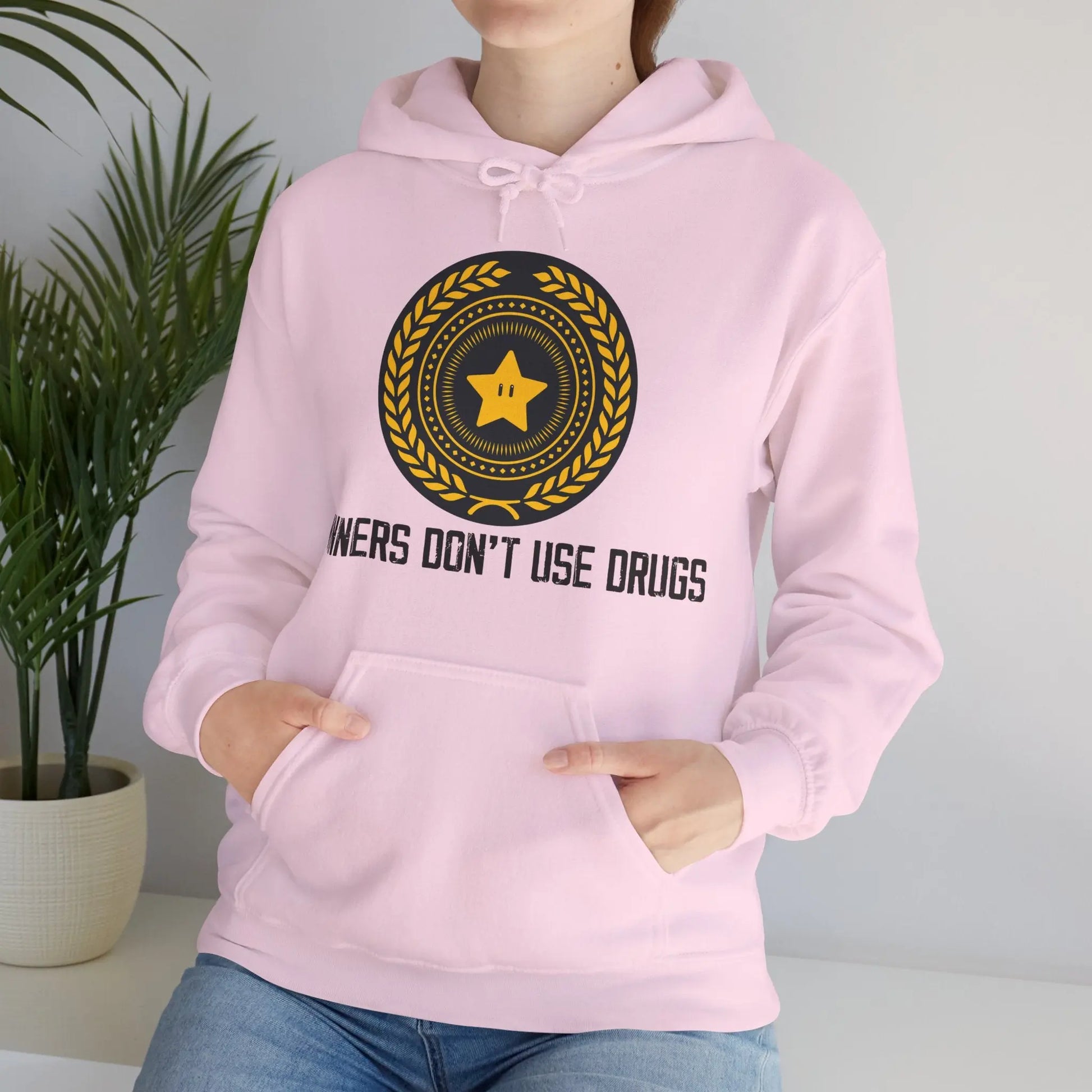 Winners Don't Use Drugs Hoodie Printify