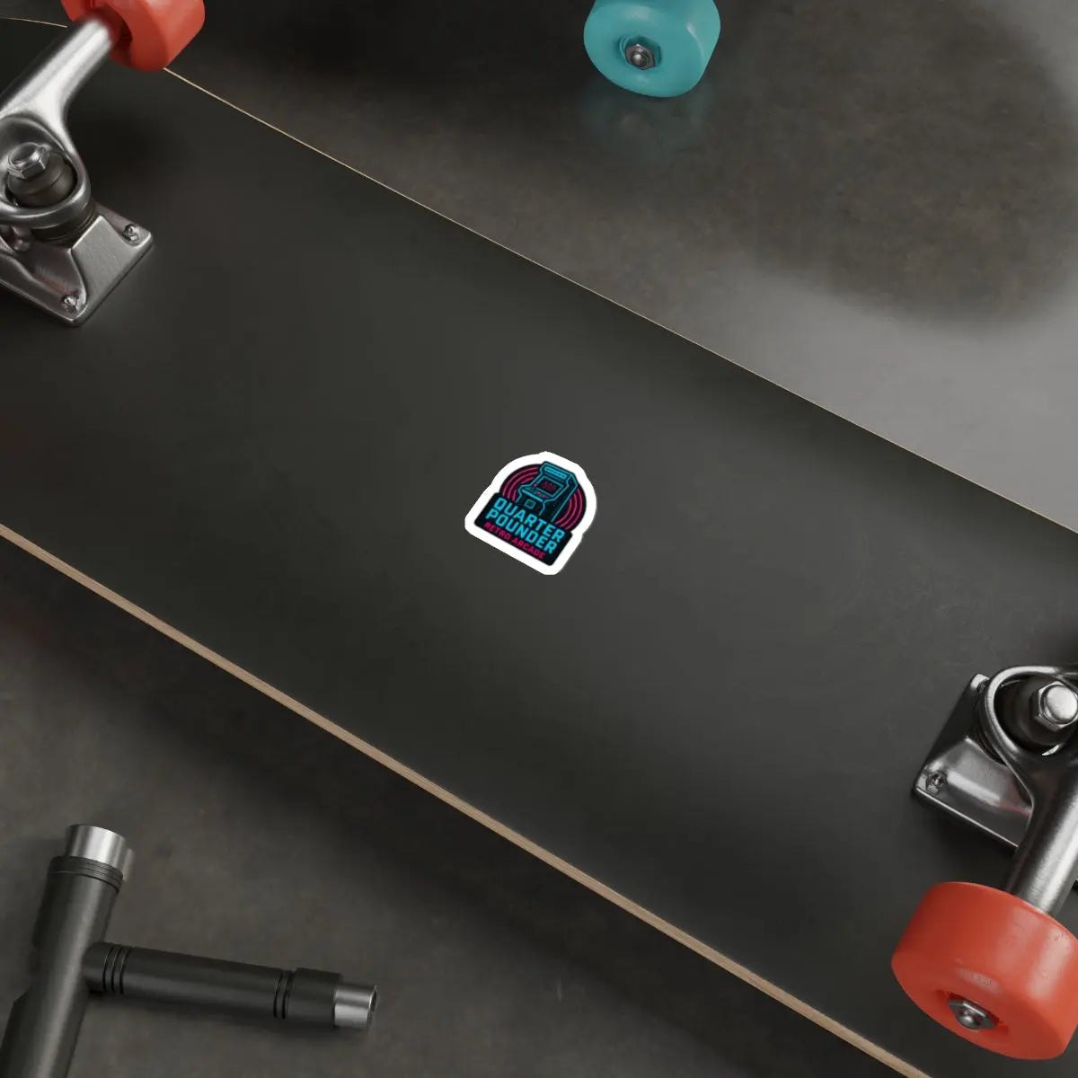 Quarter Pounder Die-Cut Sticker Printify