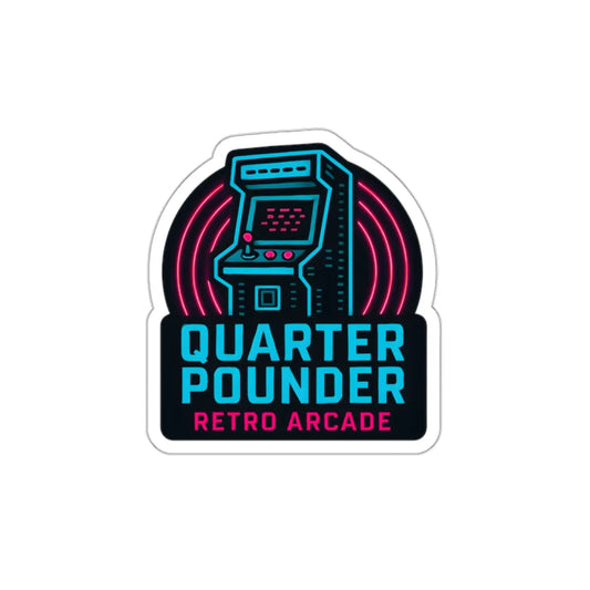 Quarter Pounder Die-Cut Sticker Printify