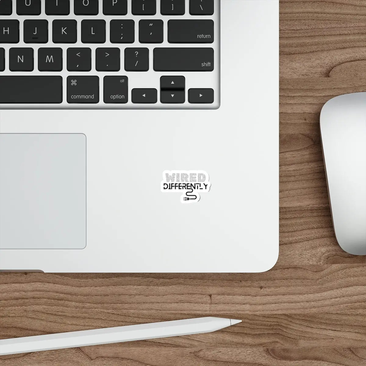 Wired Differently Die-Cut Sticker Printify