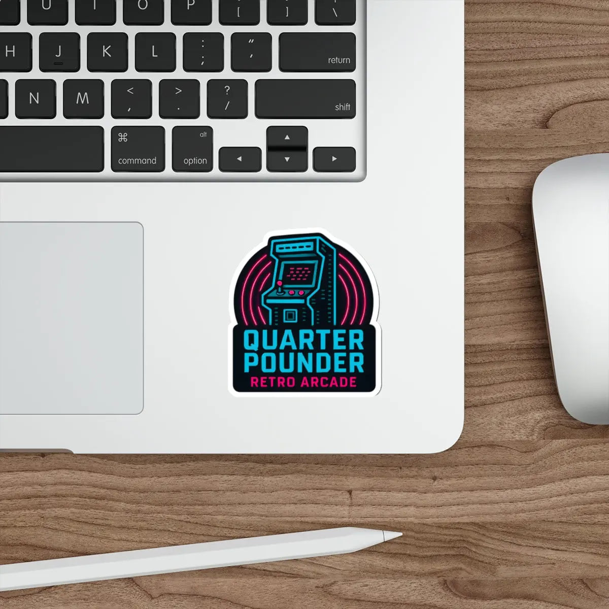 Quarter Pounder Die-Cut Sticker Printify