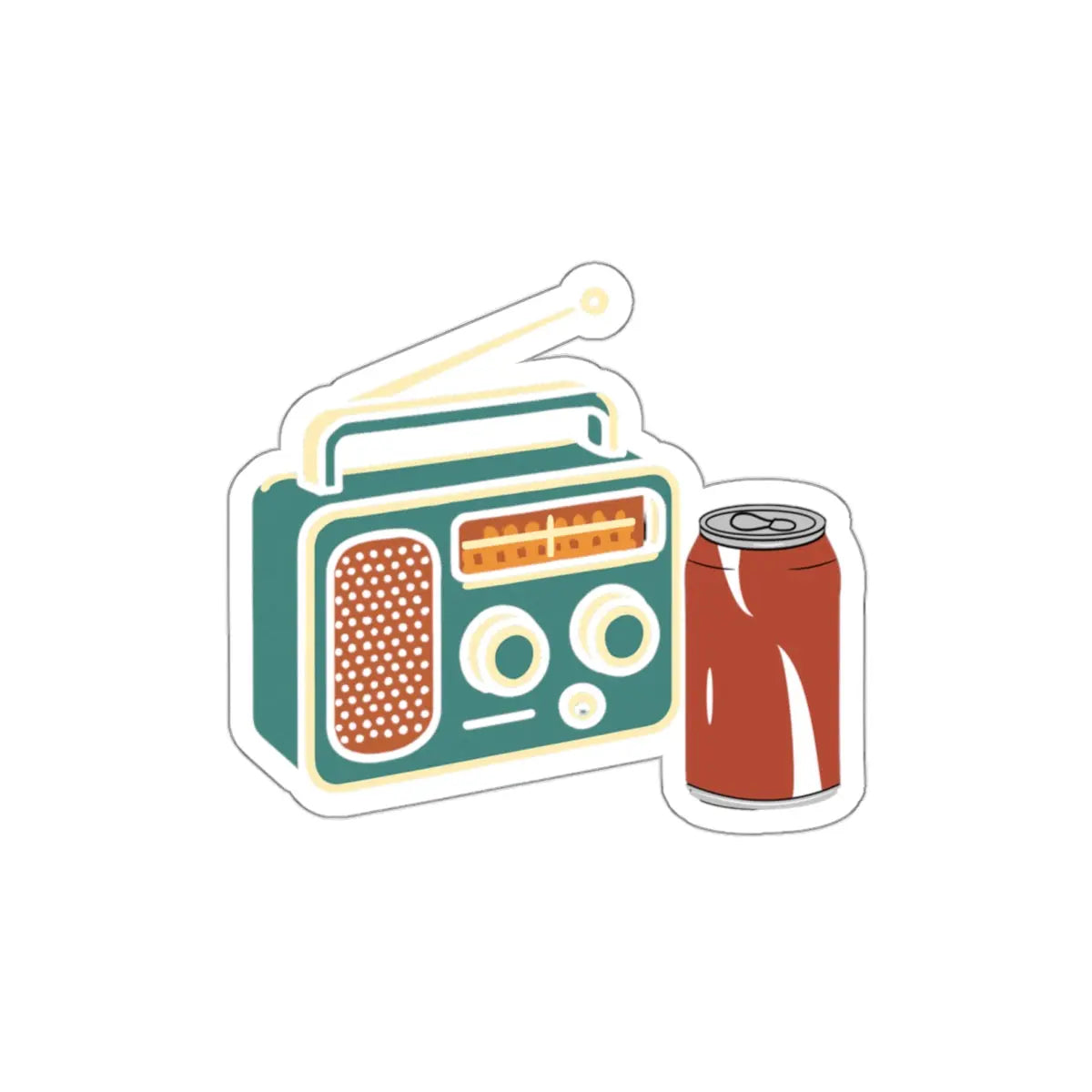 Lunch Break Die-Cut Sticker Printify