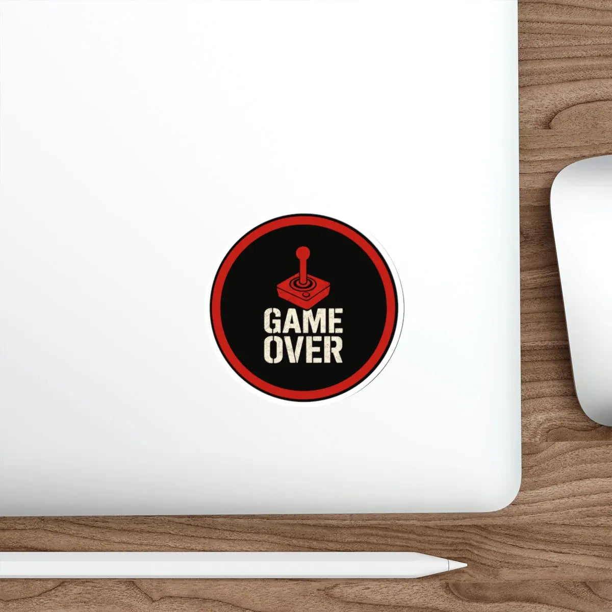 Game Over Die-Cut Sticker Printify