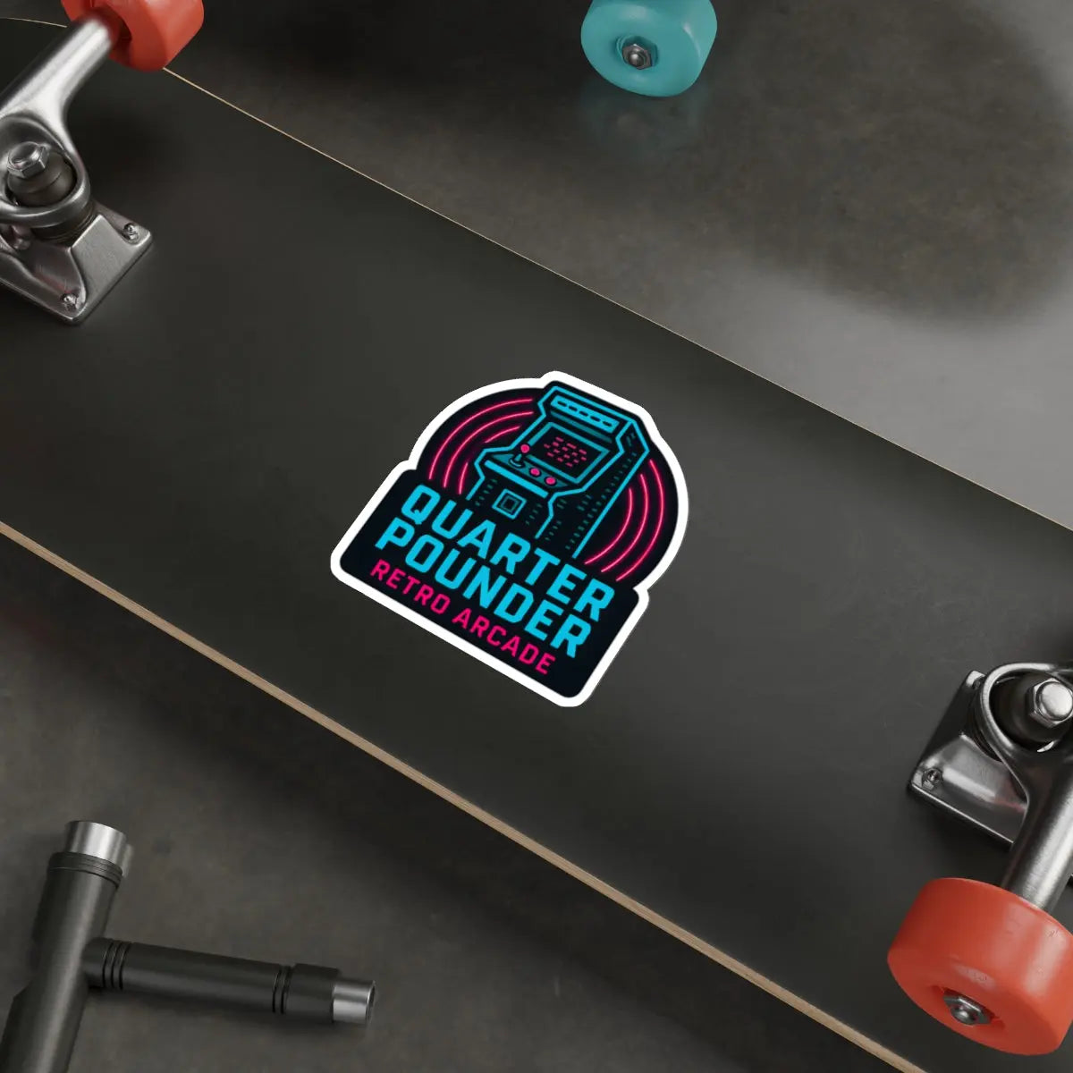 Quarter Pounder Die-Cut Sticker Printify