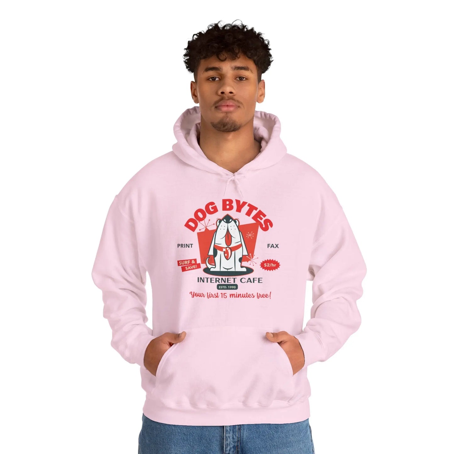 Dog Bytes Internet Cafe Hoodie Printify