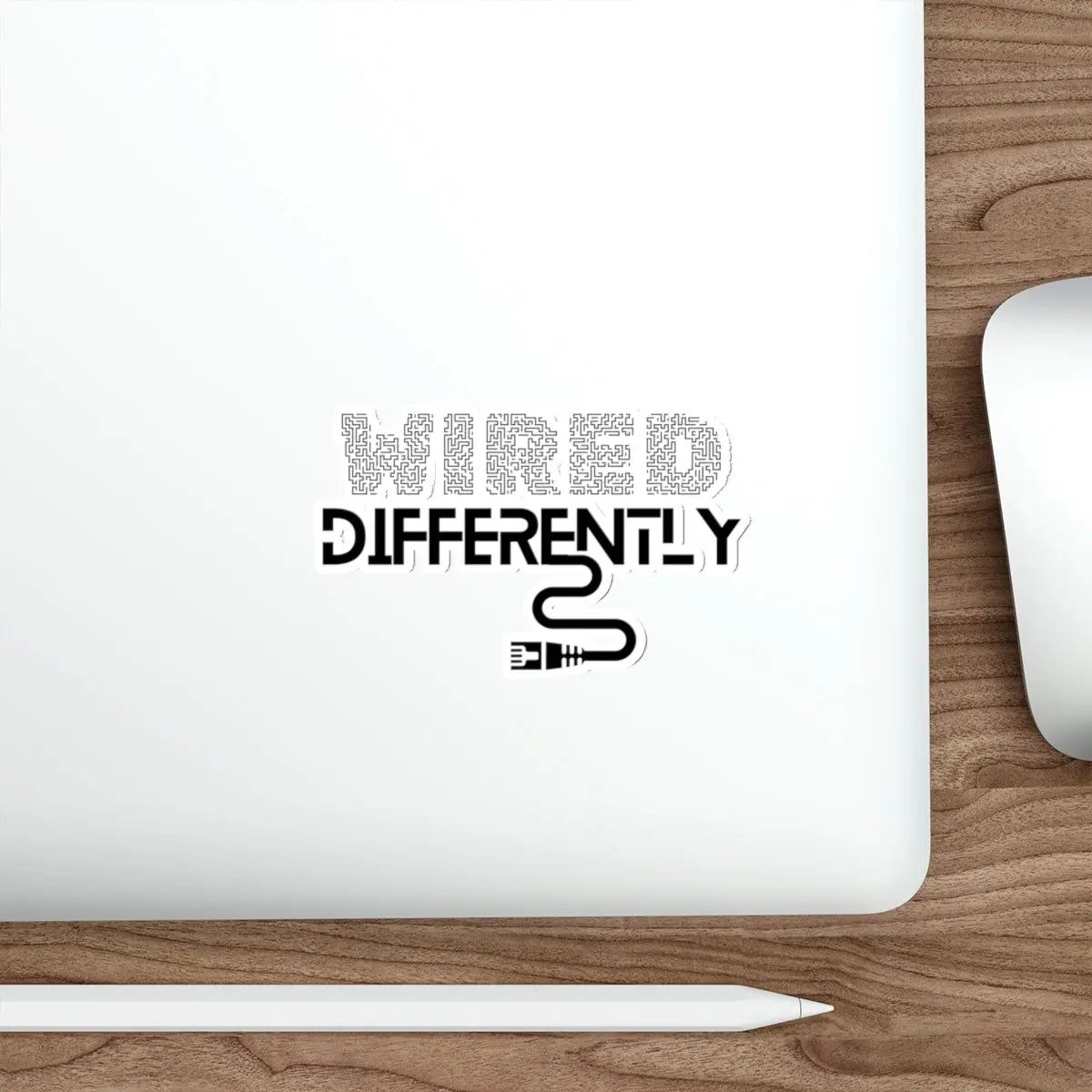 Wired Differently Die-Cut Sticker Printify