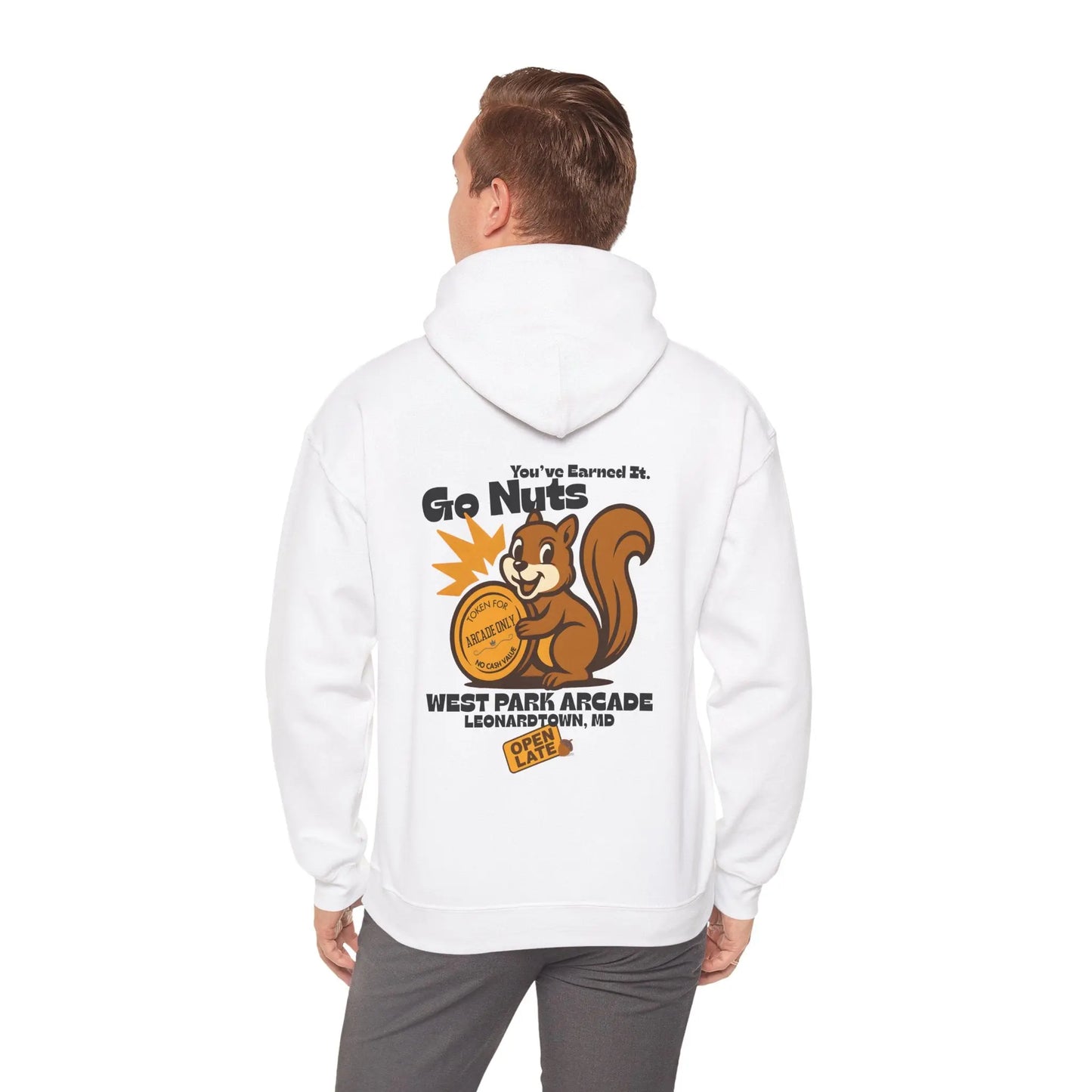 Go Nuts Arcade Hoodie Printify