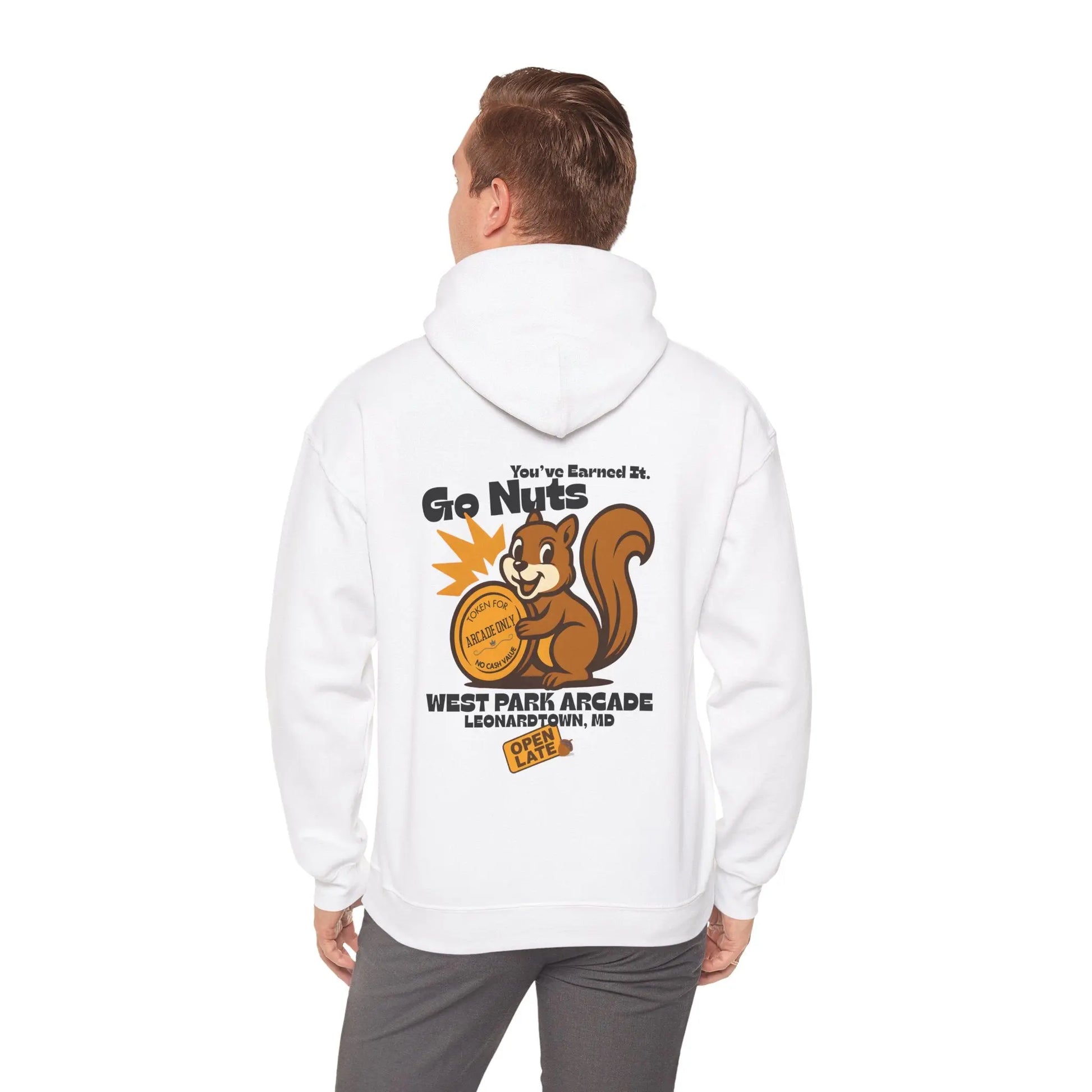 Go Nuts Arcade Hoodie Printify