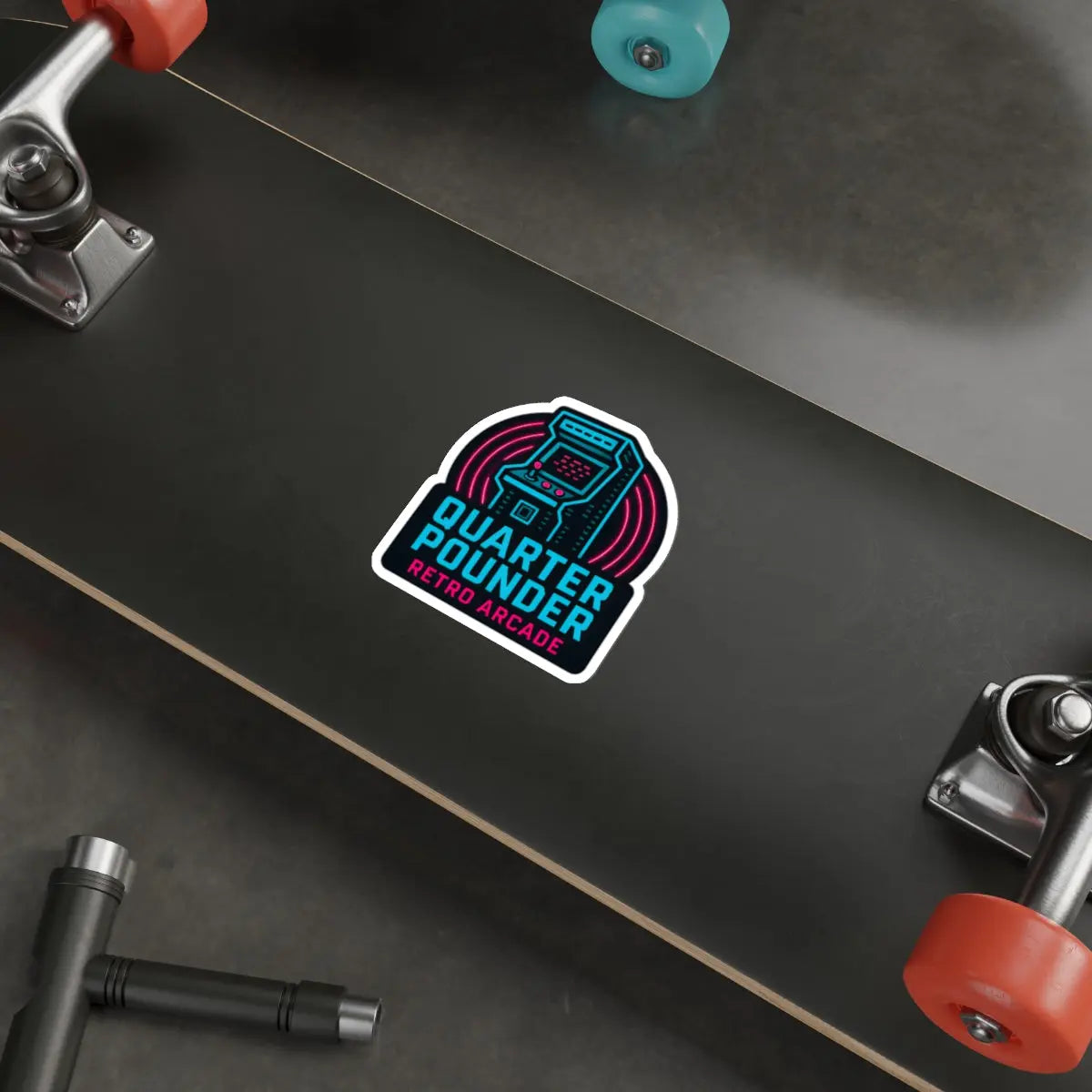 Quarter Pounder Die-Cut Sticker Printify
