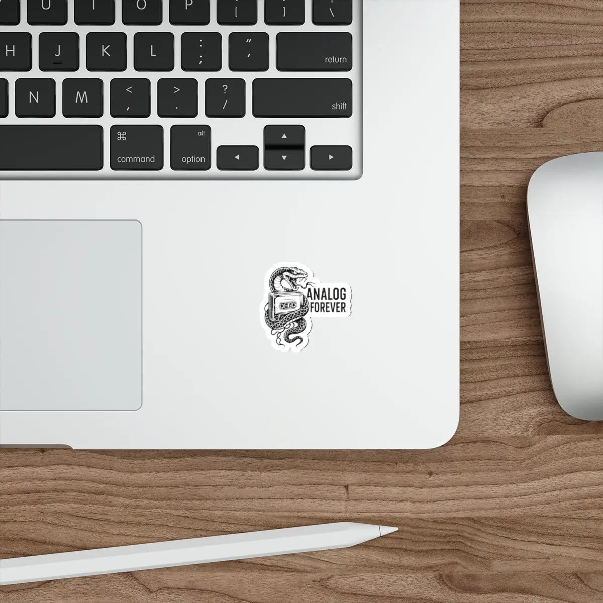 Analog Forever Die-Cut Sticker Printify