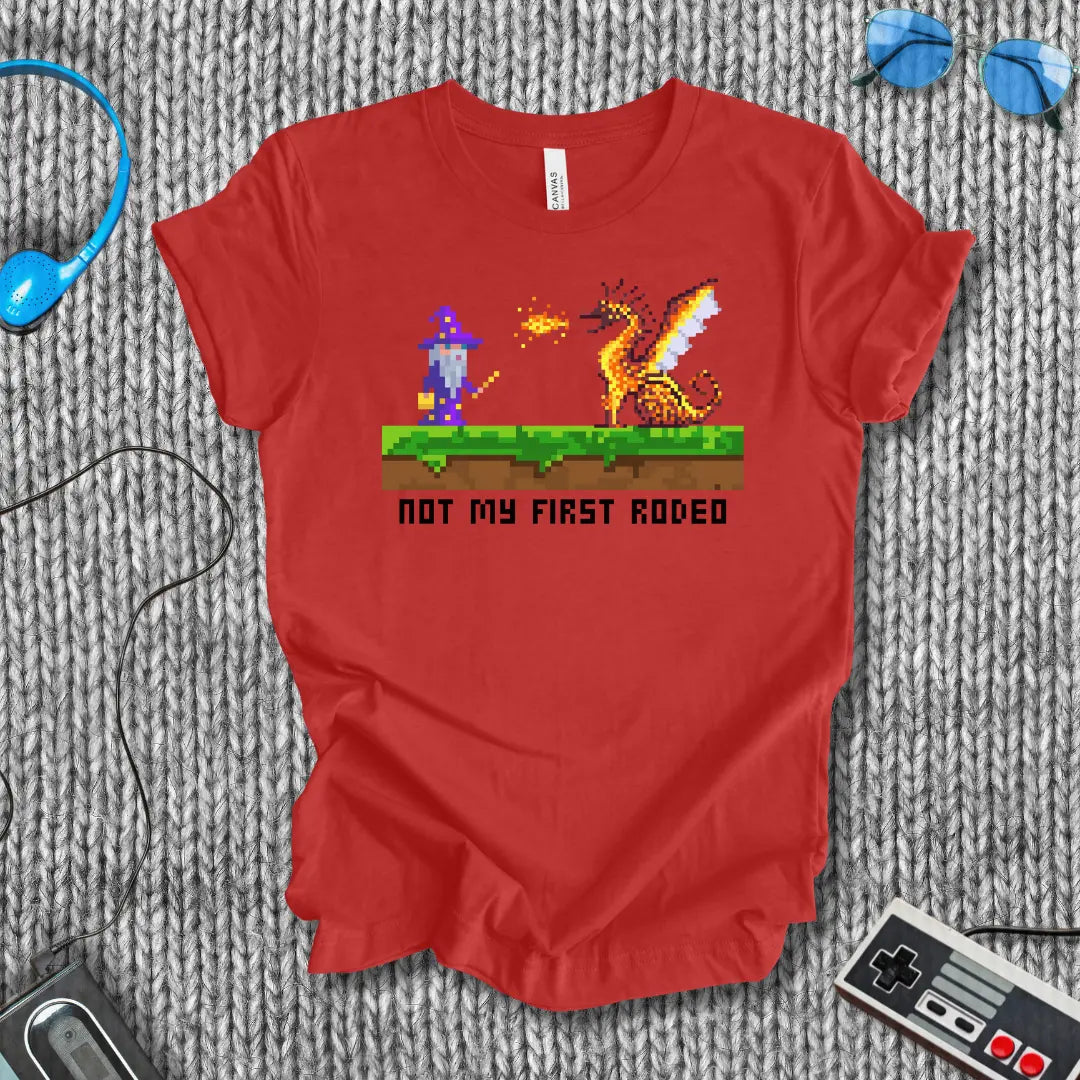 Not My First Rodeo Pixel Wizard T-Shirt Bella+Canvas