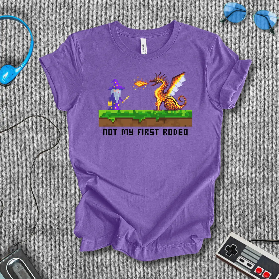 Not My First Rodeo Pixel Wizard T-Shirt Bella+Canvas