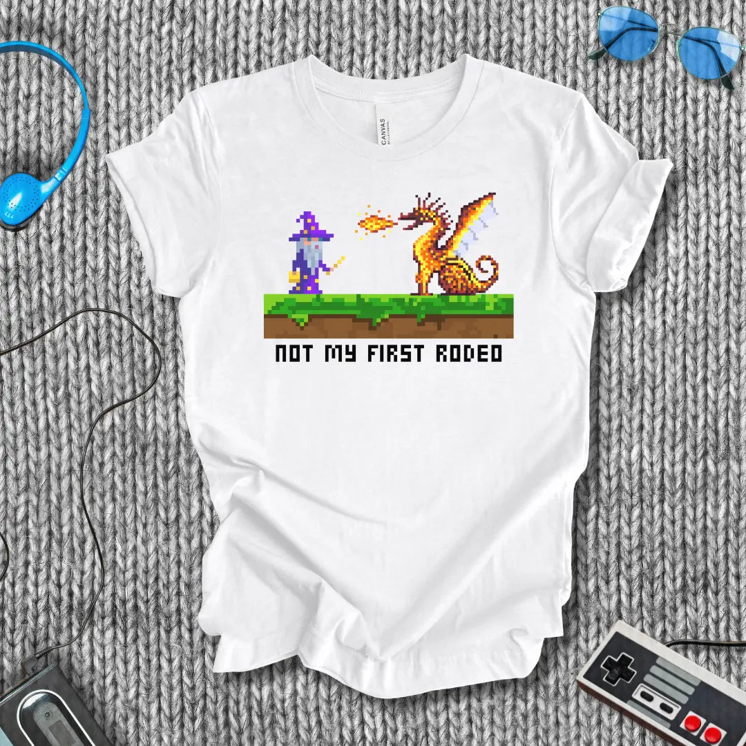 Not My First Rodeo Pixel Wizard T-Shirt Bella+Canvas