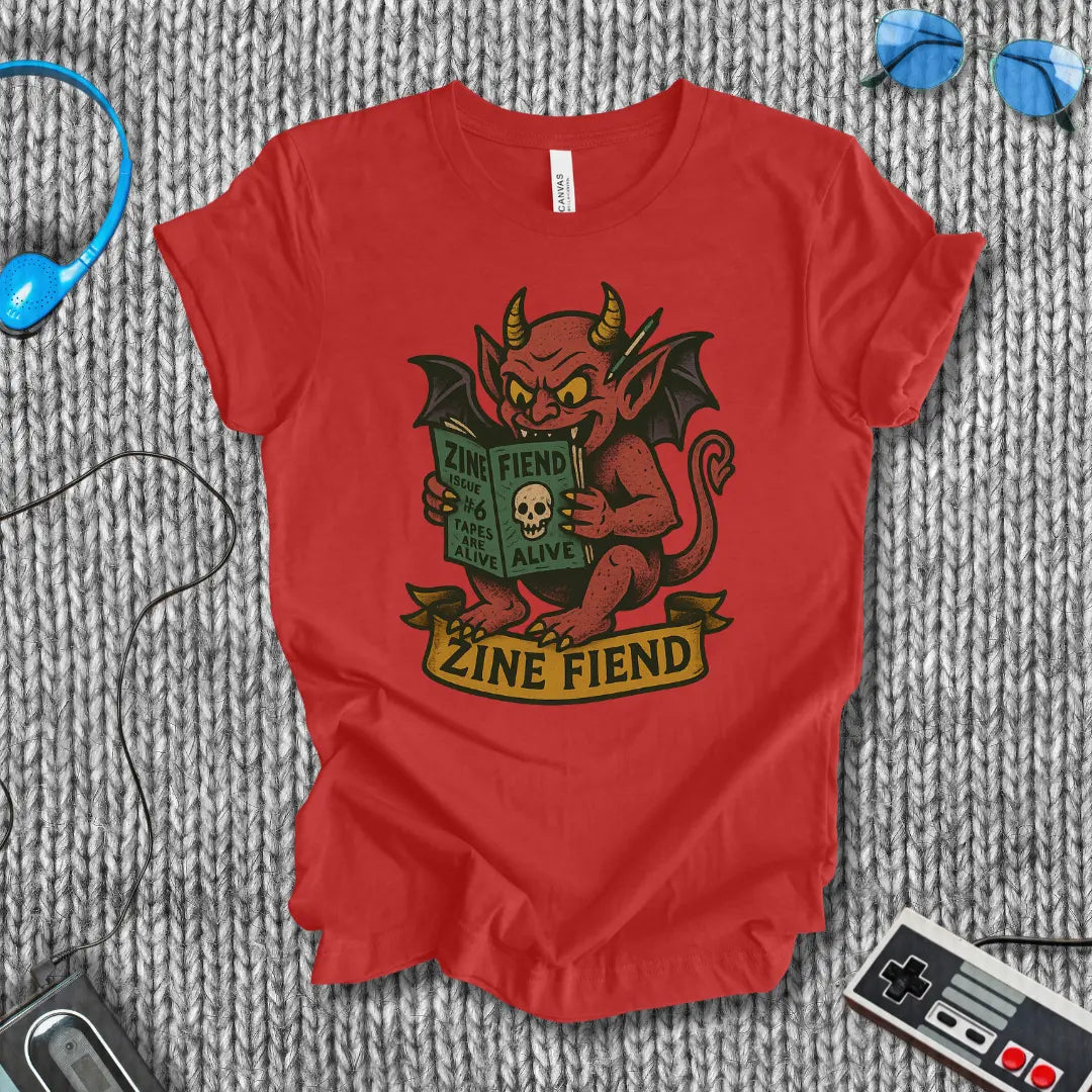 Zine Fiend Vintage Devil T-Shirt Bella+Canvas