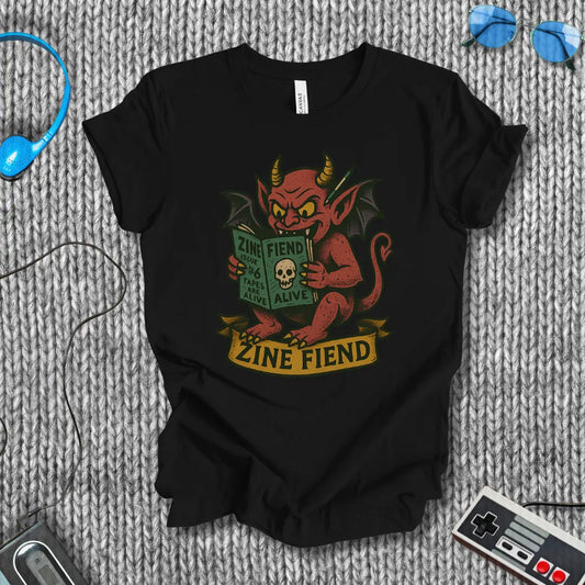 Zine Fiend Vintage Devil T-Shirt Bella+Canvas