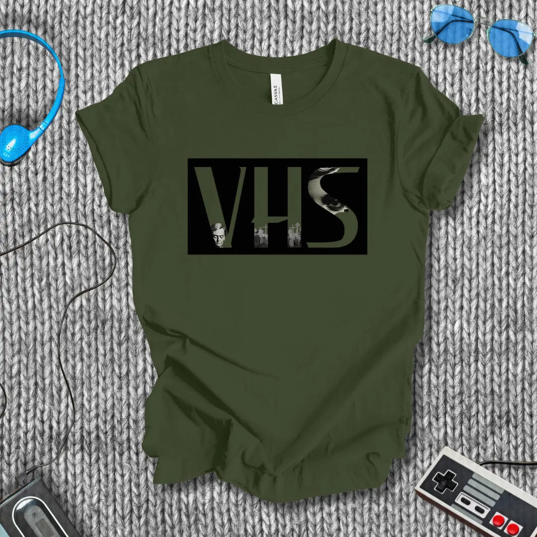 VHS Horror Block T-Shirt Bella+Canvas