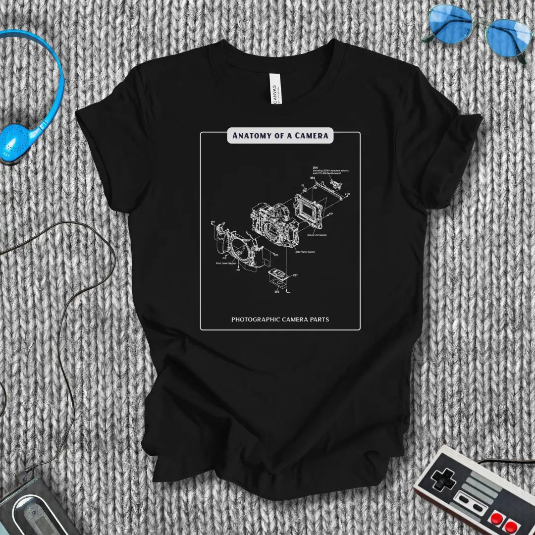 Anatomy of a Camera Photography T-Shirt Printify