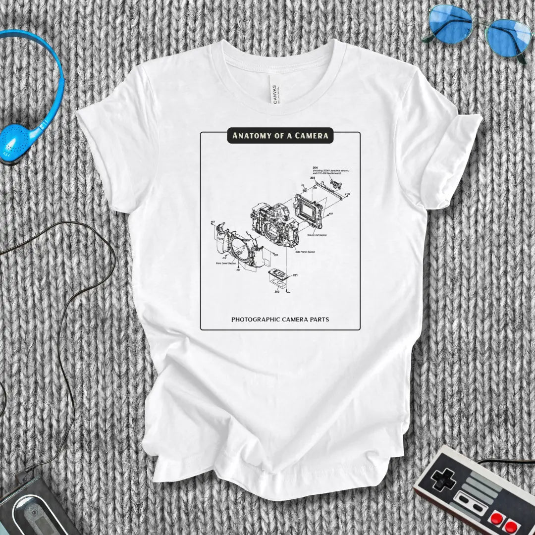 Anatomy of a Camera Photography T-Shirt Printify