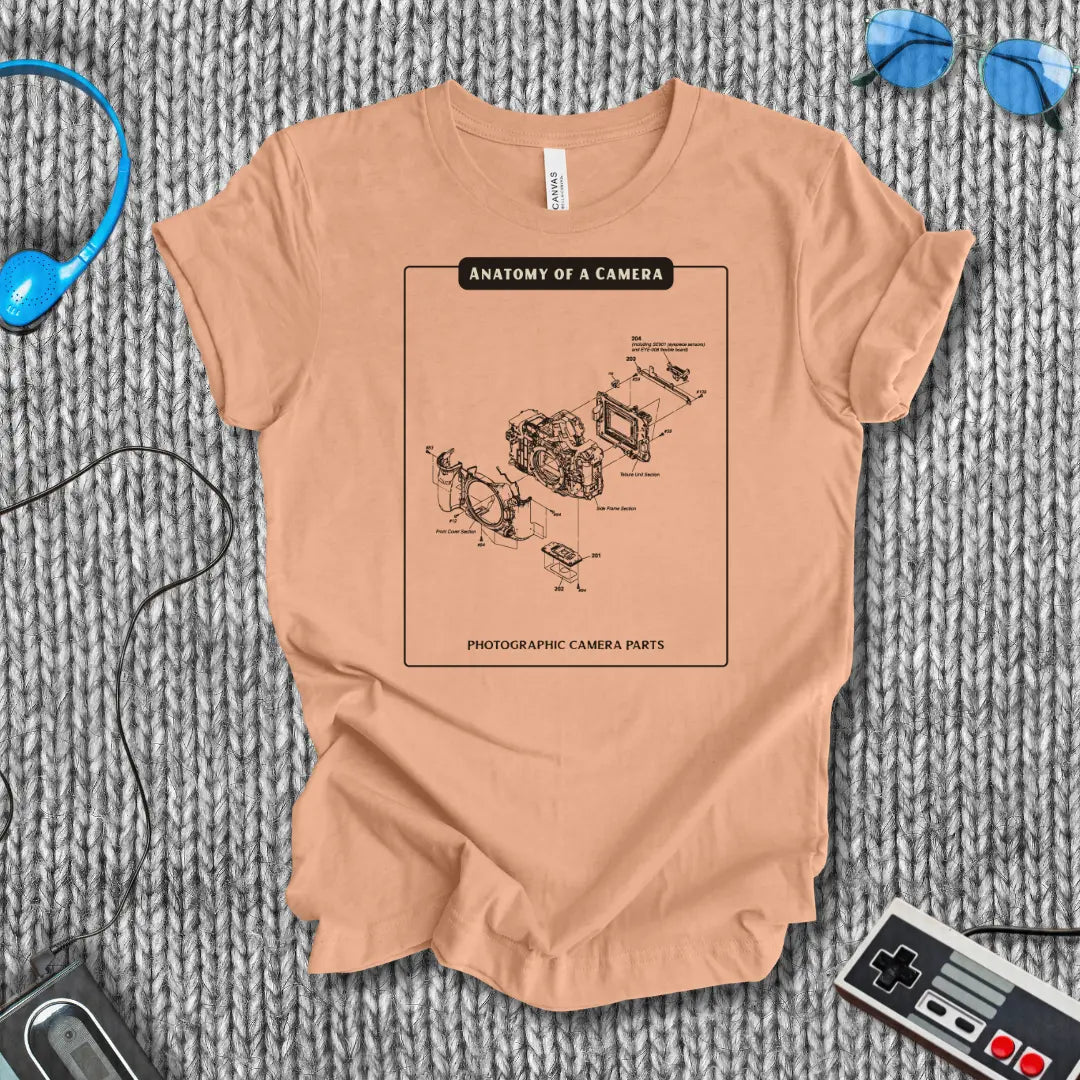 Anatomy of a Camera Photography T-Shirt Printify