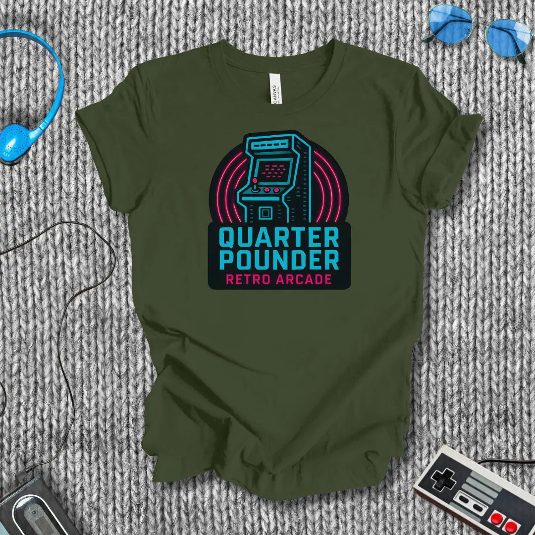 Quarter Pounder Arcade T-Shirt Printify