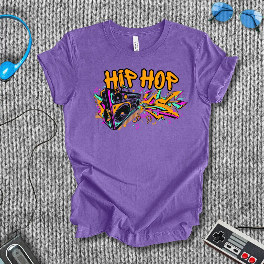 Hip Hop Graffiti Boombox T-Shirt Printify