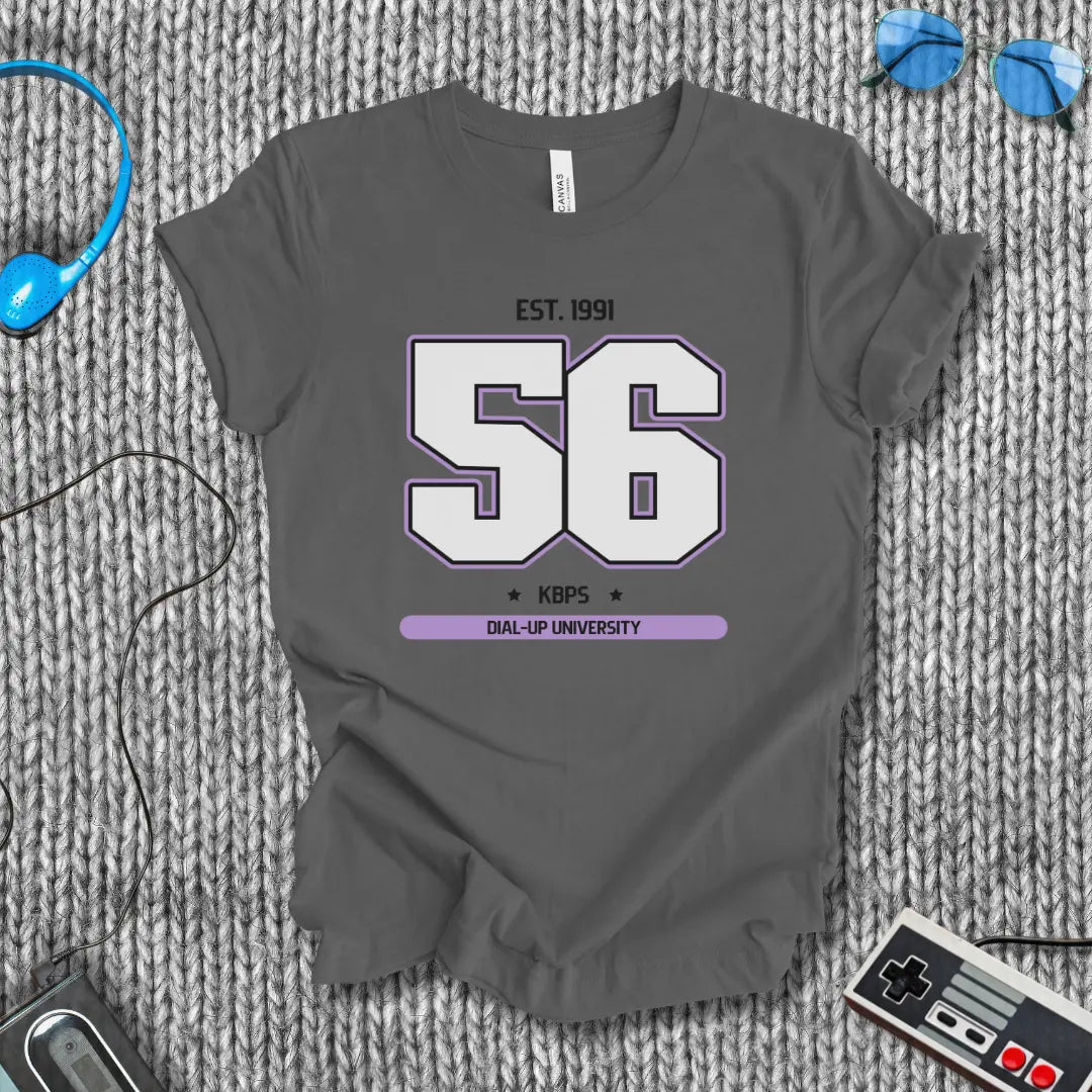 56K Dial-Up University Retro Internet T-Shirt Printify