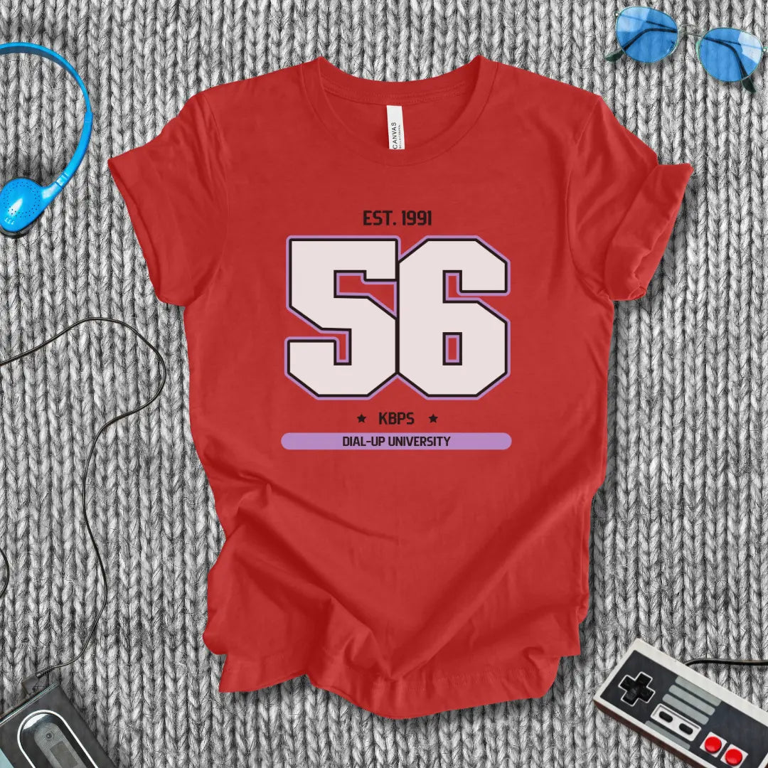56K Dial-Up University Retro Internet T-Shirt Printify