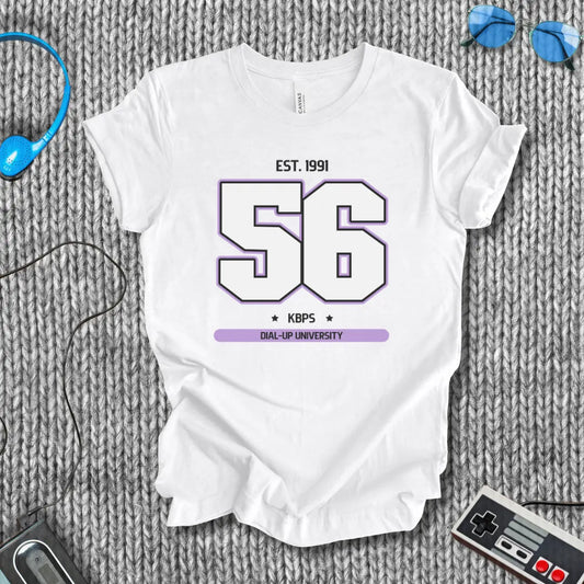 56K Dial-Up University Retro Internet T-Shirt Printify
