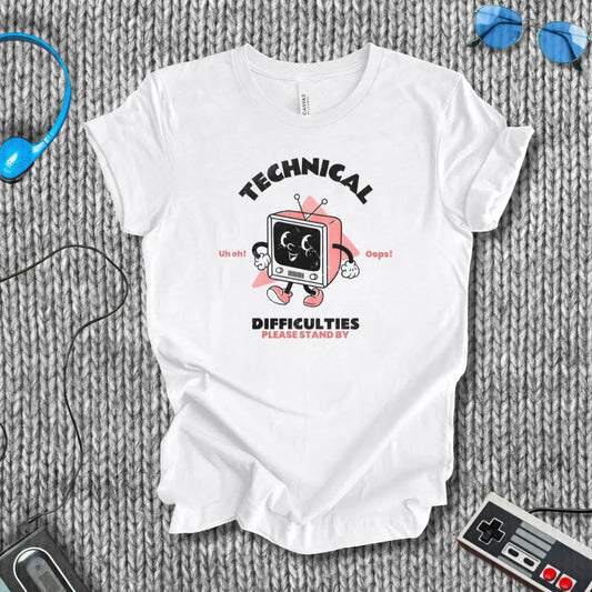 Technical Difficulties Retro TV T-Shirt Printify