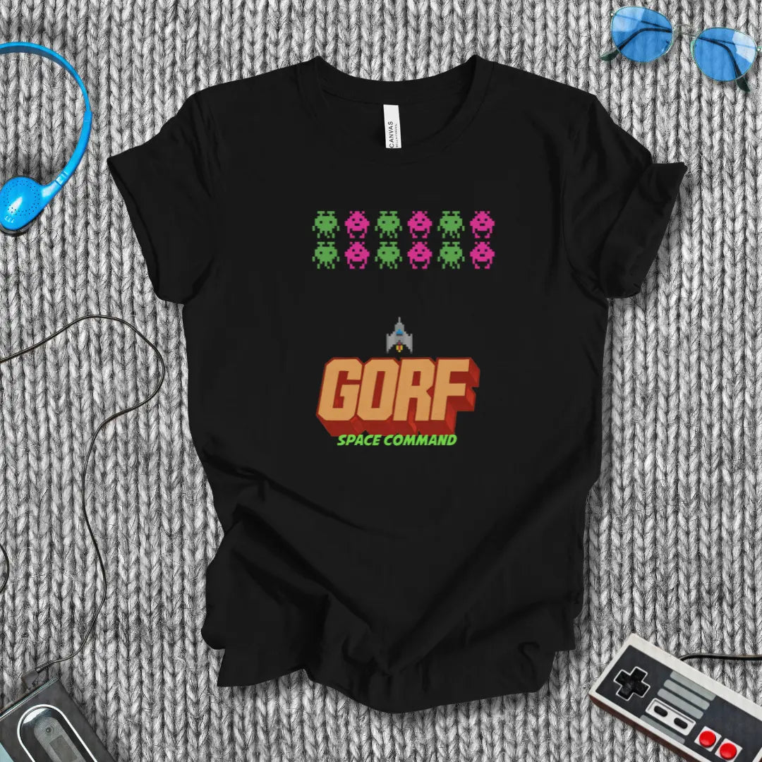 GORF Space Command Arcade T-Shirt Printify
