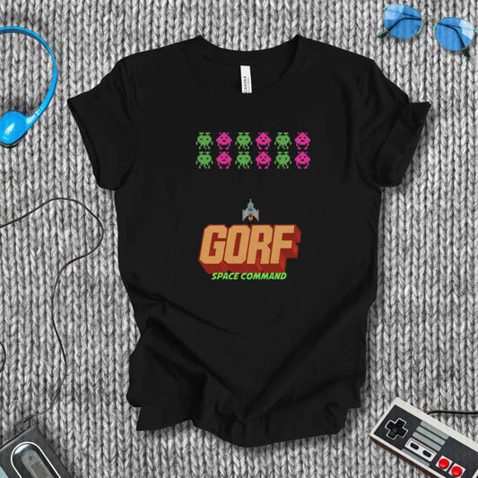 GORF Space Command Arcade T-Shirt Printify