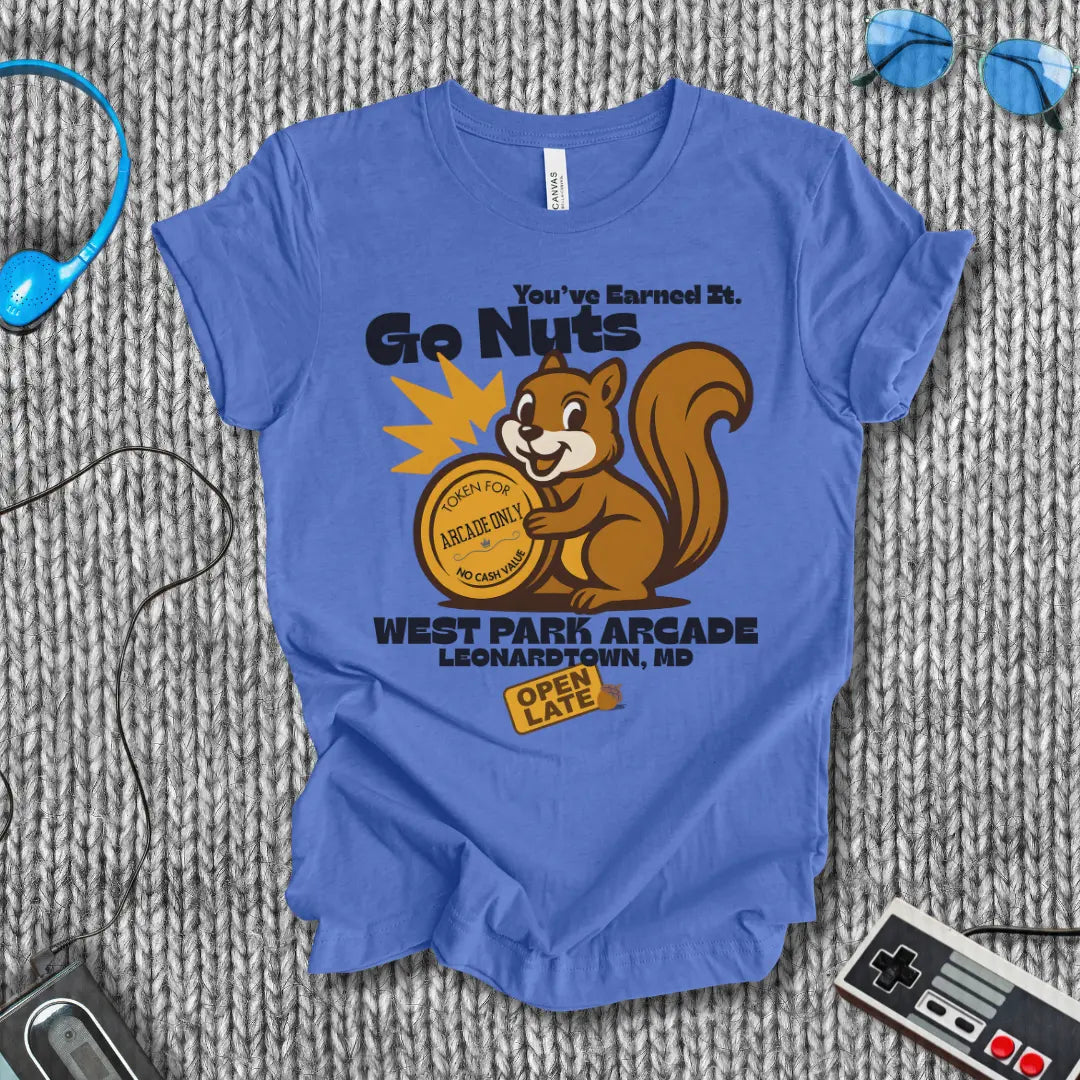 Go Nuts West Park Arcade Retro T-Shirt Printify