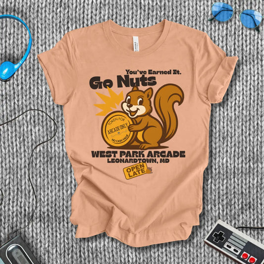 Go Nuts West Park Arcade Retro T-Shirt Printify