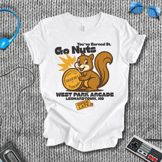 Go Nuts West Park Arcade Retro T-Shirt Printify