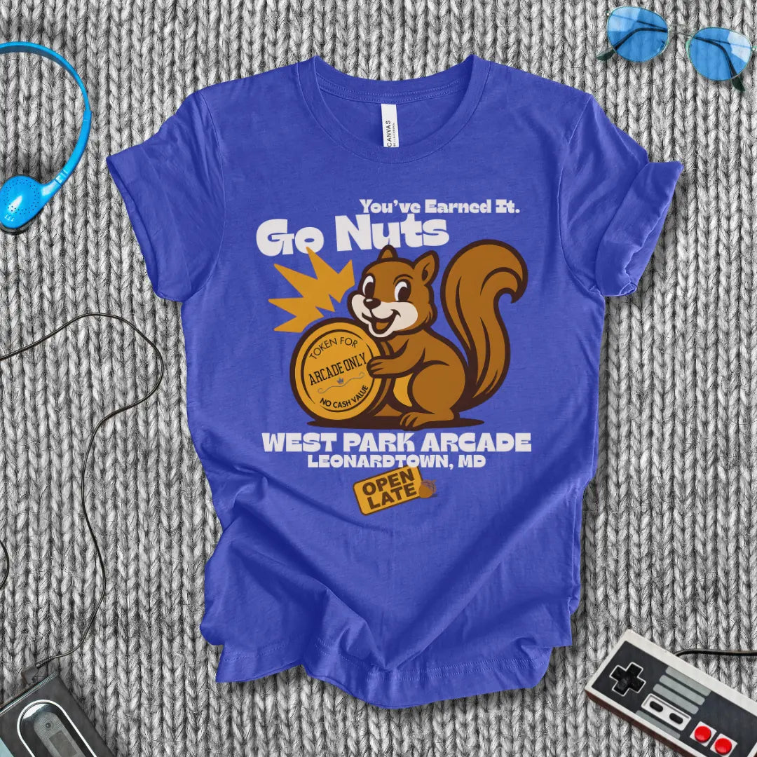 Go Nuts West Park Arcade Retro T-Shirt Printify