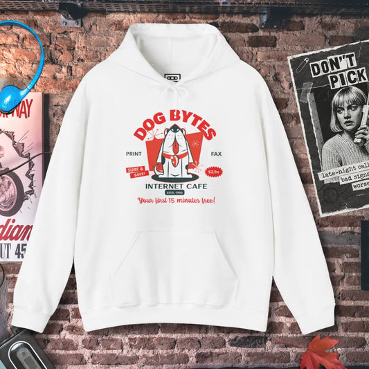 Dog Bytes Internet Cafe Hoodie Printify