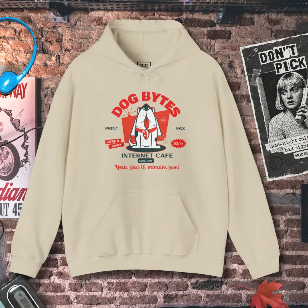 Dog Bytes Internet Cafe Hoodie Printify