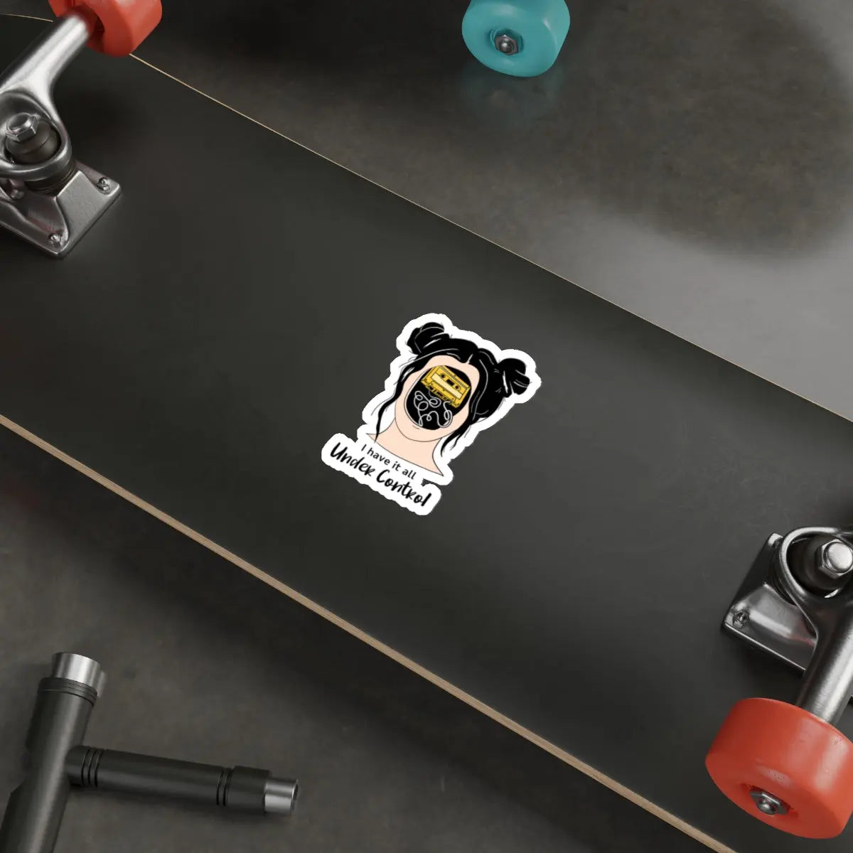 I Have It All Under Control Die-Cut Sticker Printify
