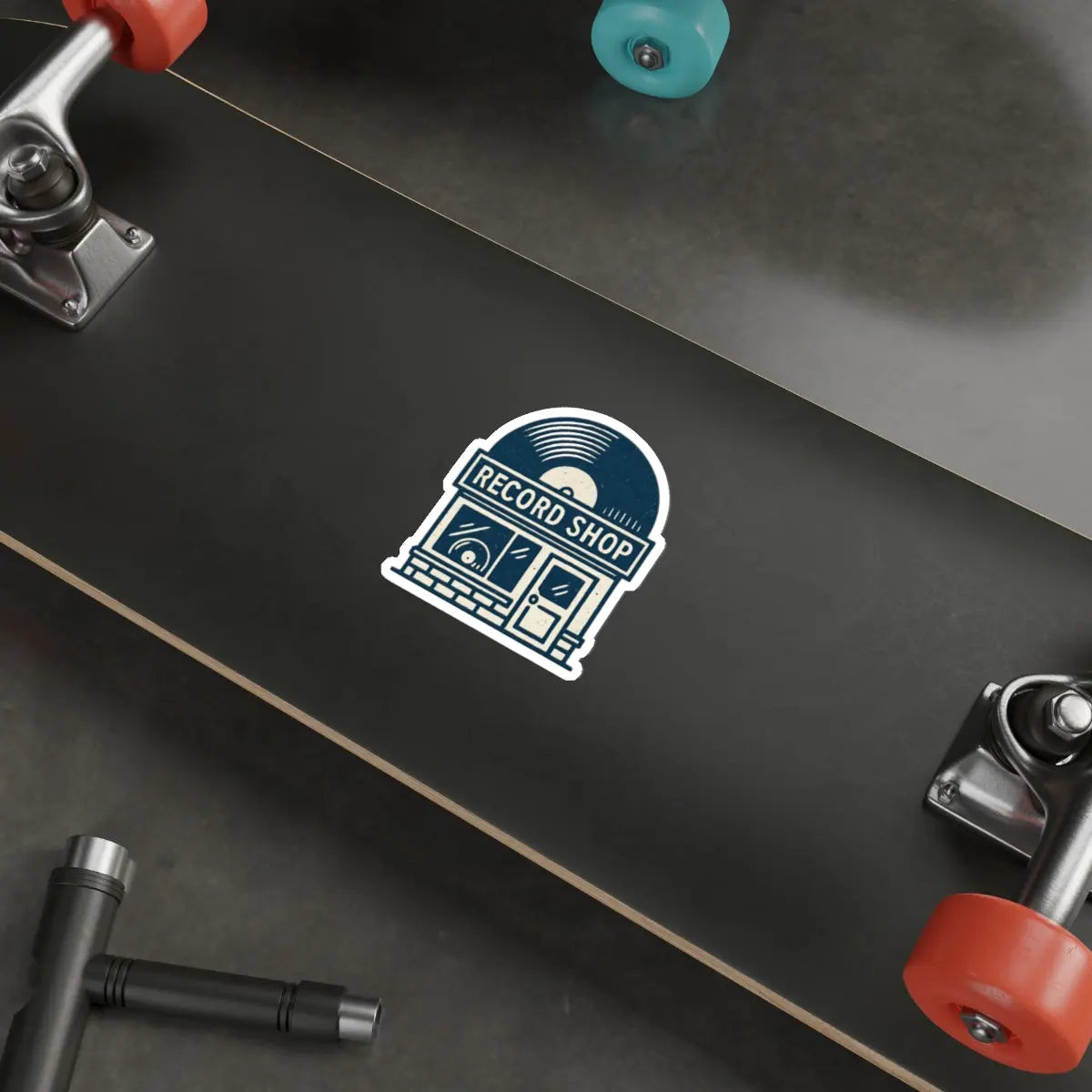 Record Store Die-Cut Sticker Printify