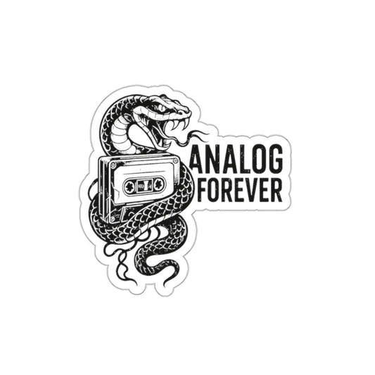 Analog Forever Die-Cut Sticker Printify