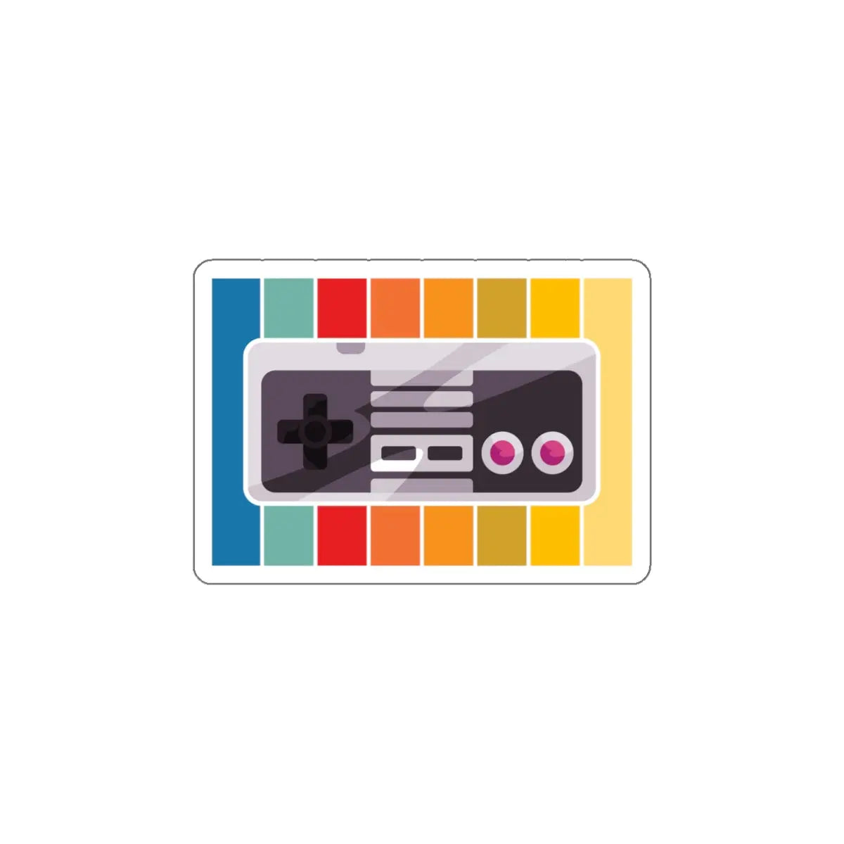 NES Controller Die-Cut Sticker Printify
