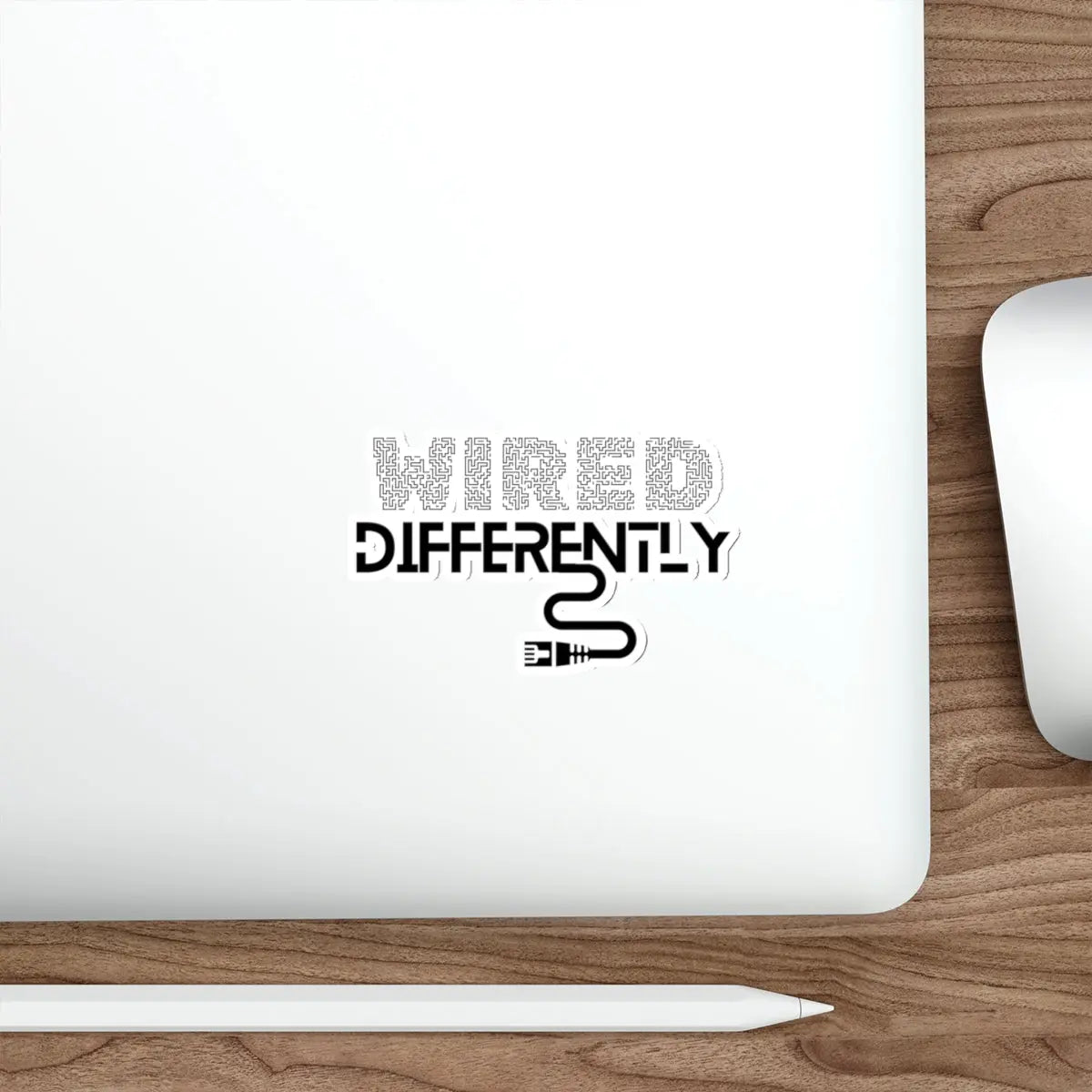 Wired Differently Die-Cut Sticker Printify
