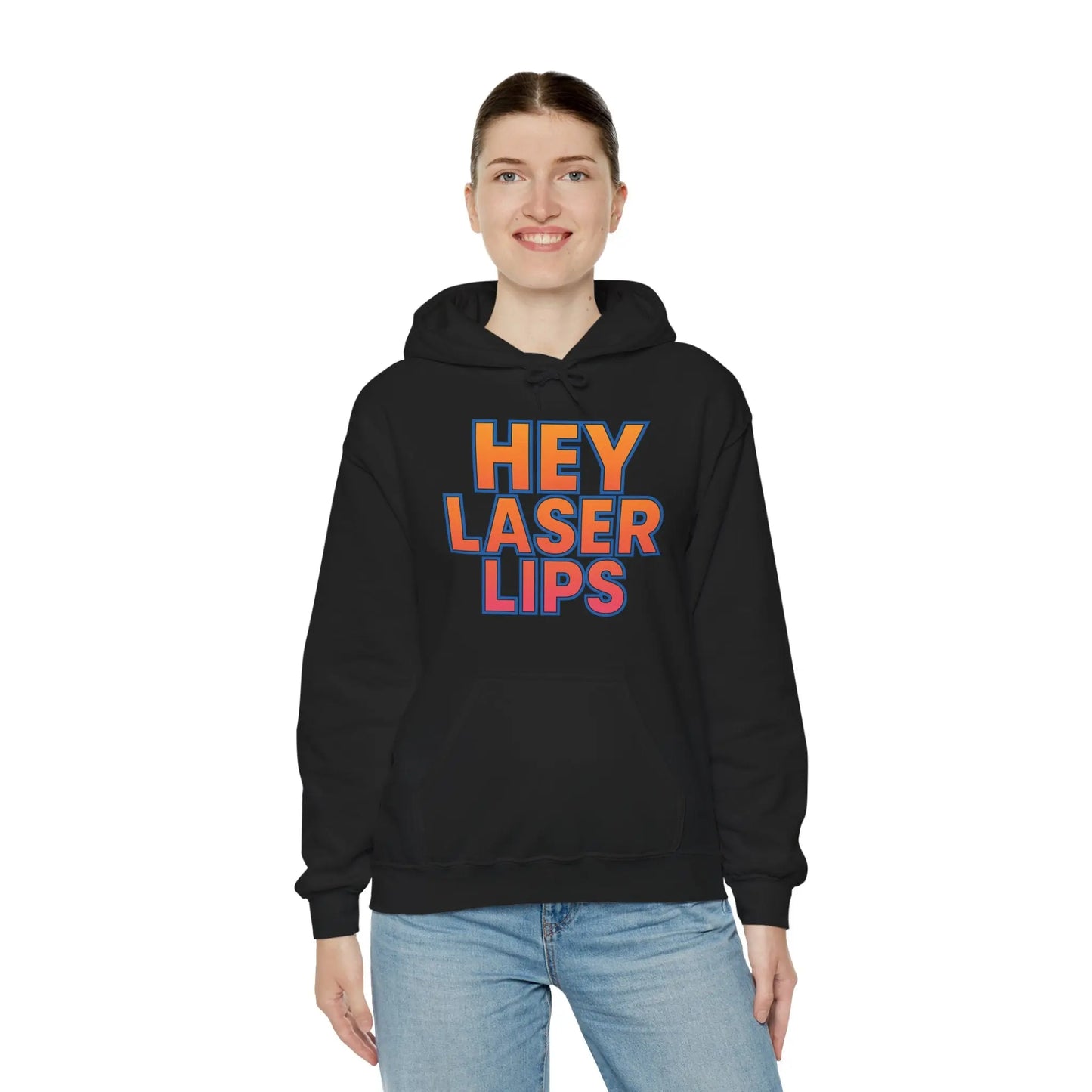 Hey Laser Lips Hoodie Printify