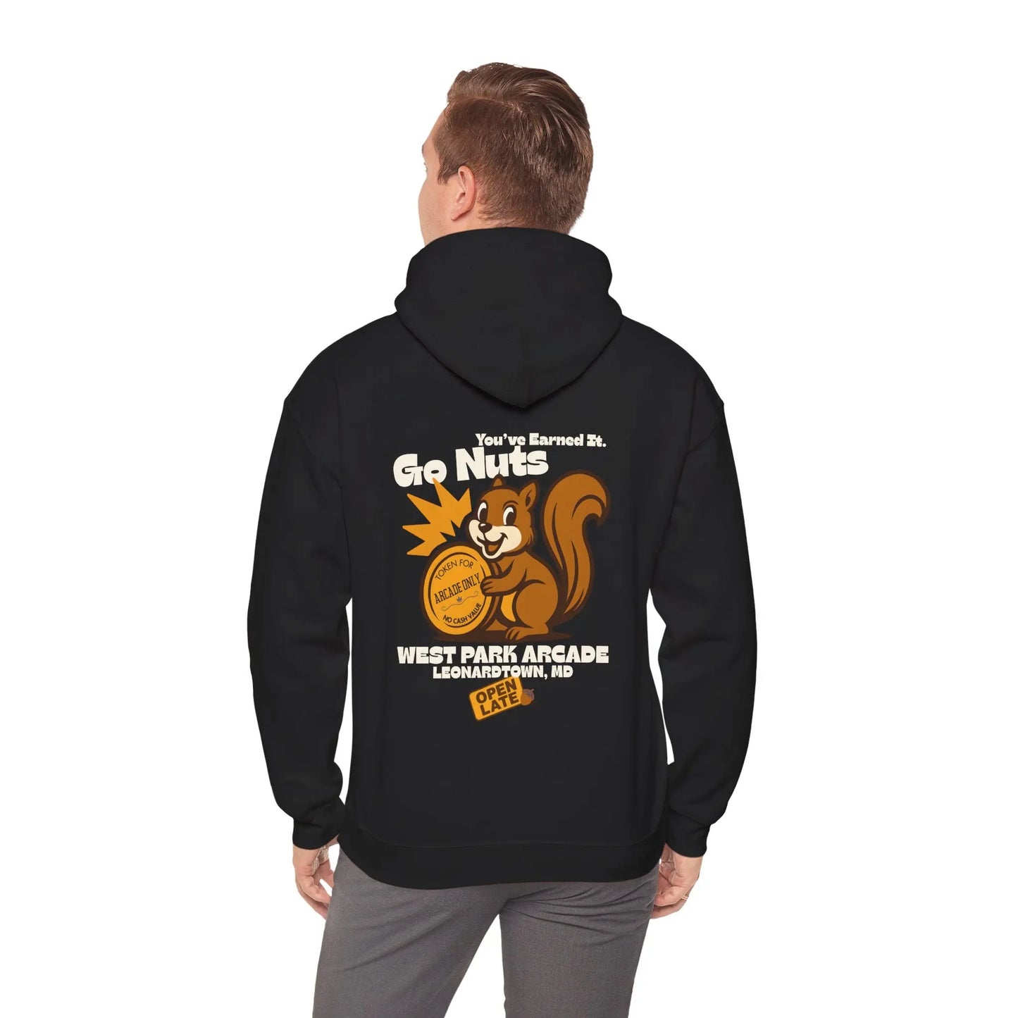 Go Nuts Arcade Hoodie Printify