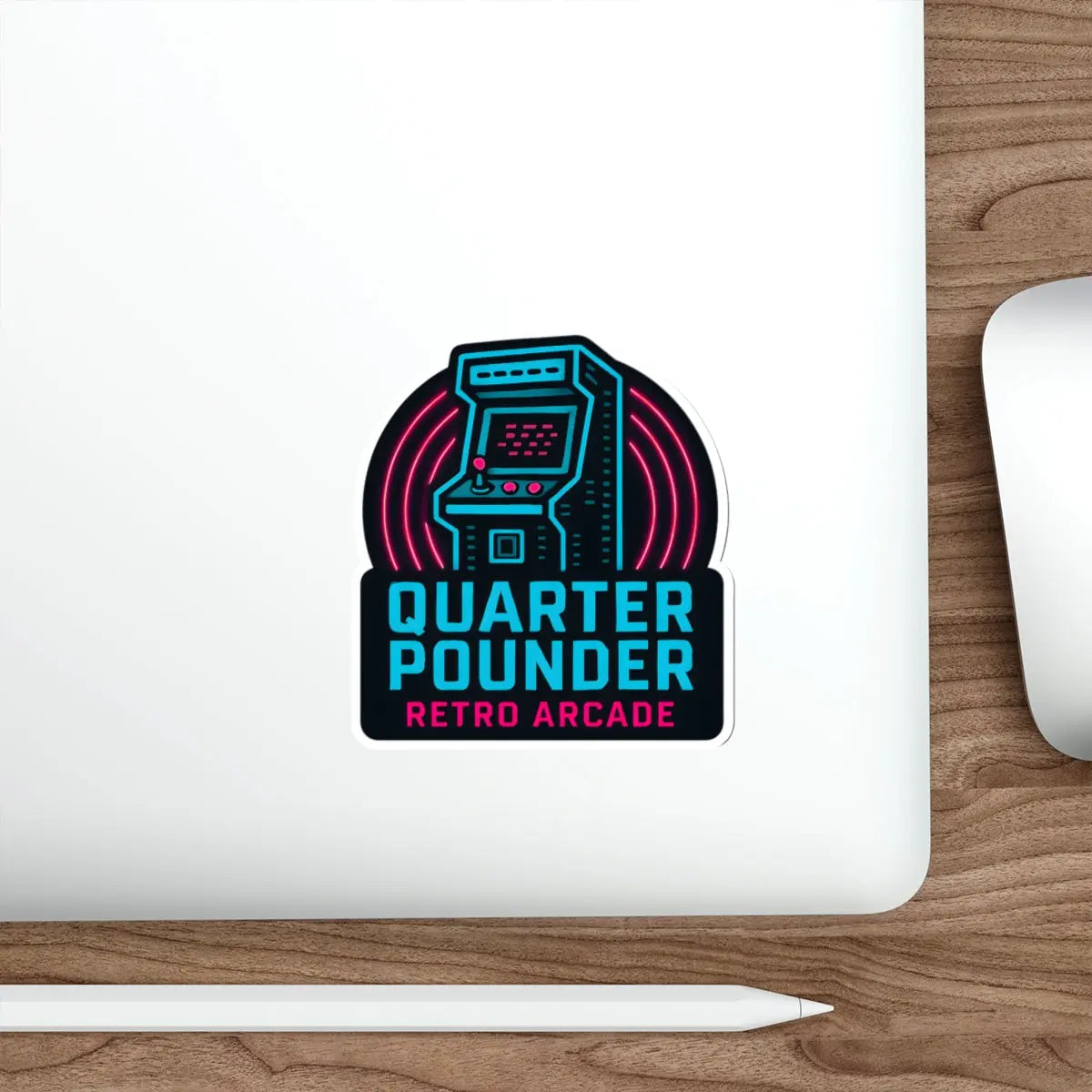 Quarter Pounder Die-Cut Sticker Printify