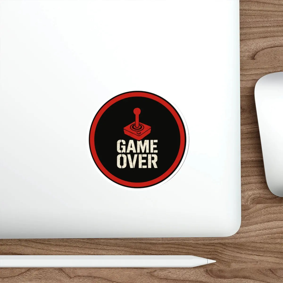 Game Over Die-Cut Sticker Printify