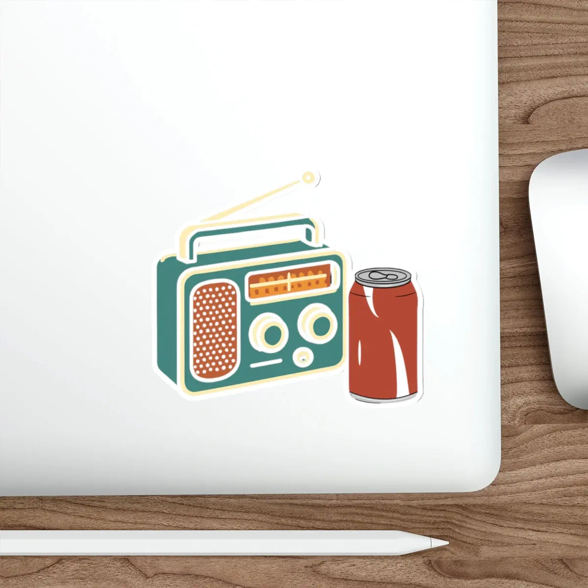 Lunch Break Die-Cut Sticker Printify