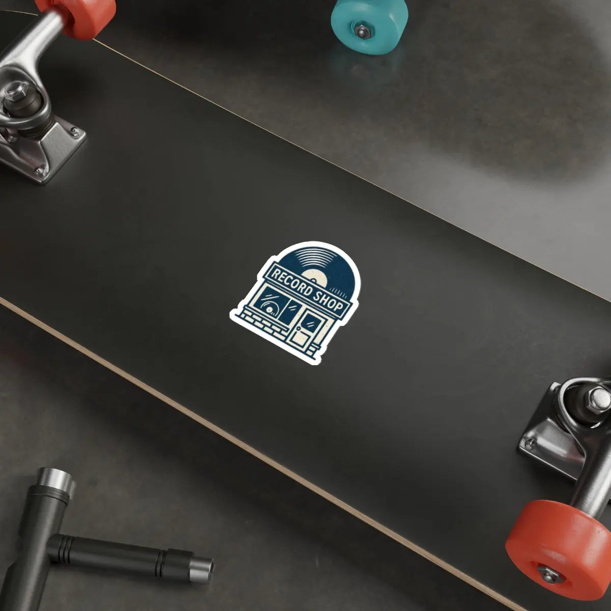 Record Store Die-Cut Sticker Printify
