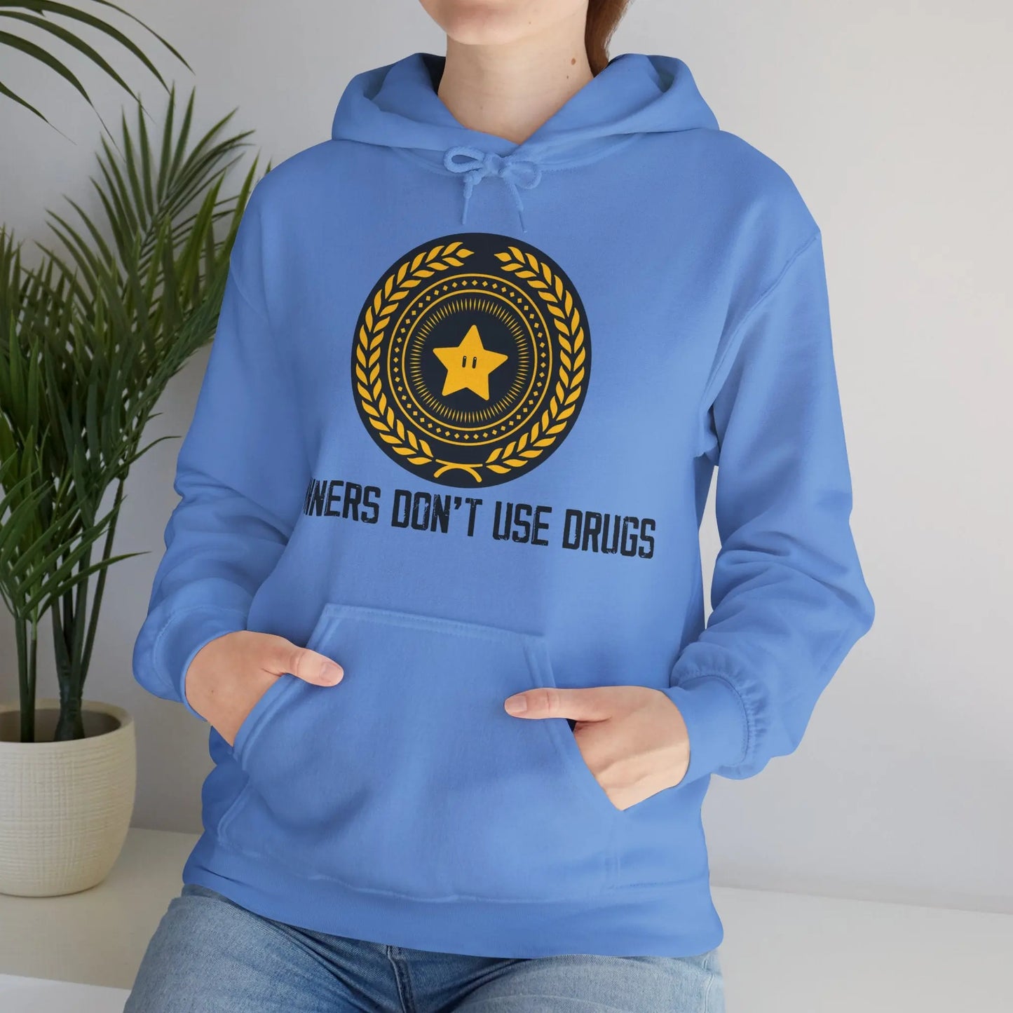 Winners Don't Use Drugs Hoodie Printify