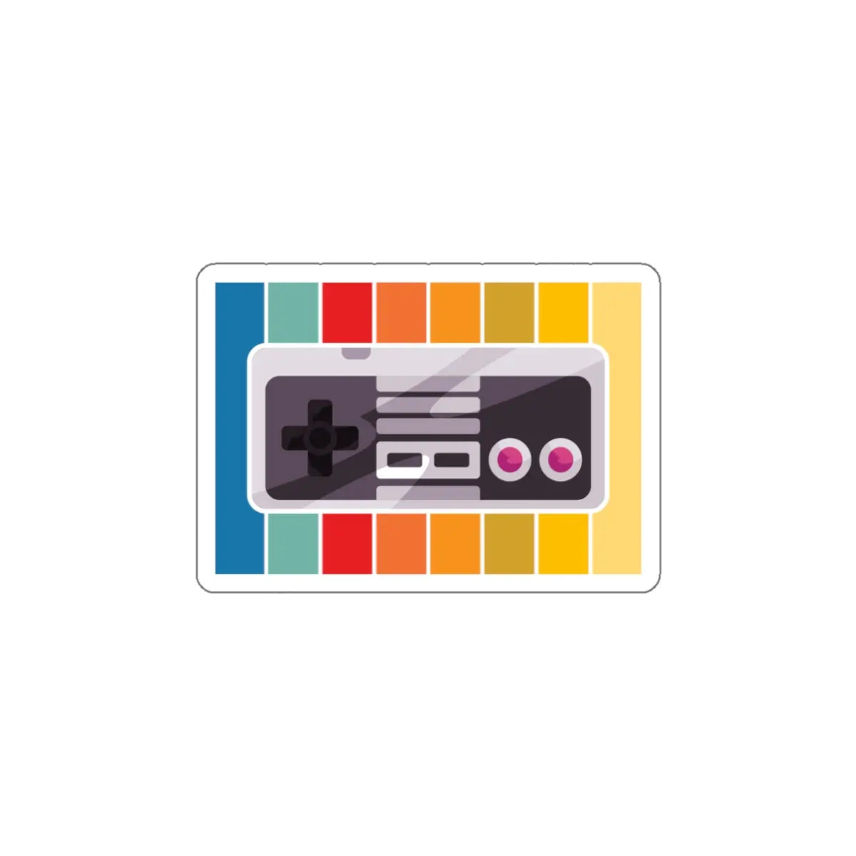 NES Controller Die-Cut Sticker Printify